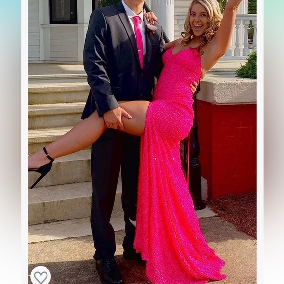 Pink formal Dress Sz 6 - Picture 3 of 4